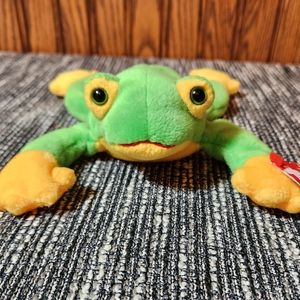 🔥 TY Smoochy Frog Beanie Baby Look at That Face!